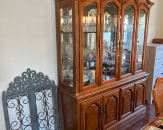 Detailed wooden China Cabinet 