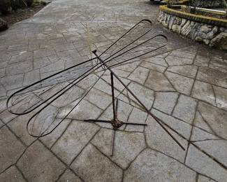 189 LargeCustomMetalDragonflySculpture