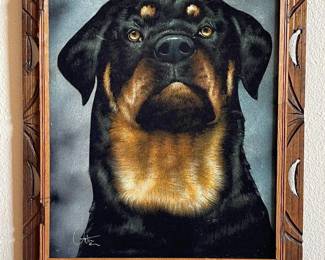 184 RottweileronVelvetSignedOrtiz