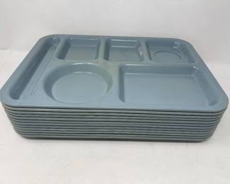 98 12VintagePowderBlueContinentalSiliteCafeteriaTrays   
