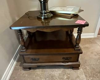 solid wood end table