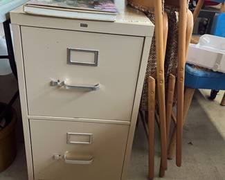 Pair of these metal file cabinets