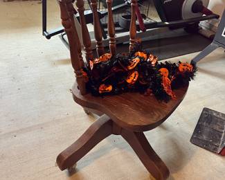 Oak desk chair