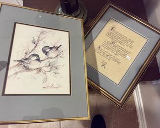 Lots of smaller framed prints