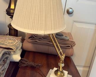 Marble-base adjustable desk light