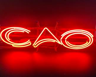 CAO Cigars neon sign 