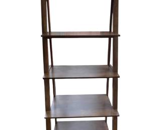 Wood 5 tier bookshelf 
