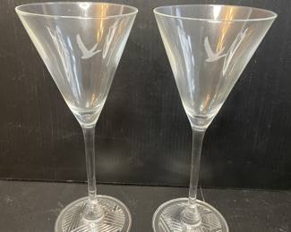 Grey Goose vodka martini glass
