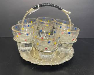  Vintage shot glass set