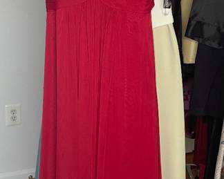 Evening gown one shoulder