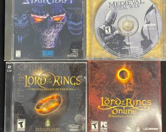 Lord of the Rings & StarCraft PC games 