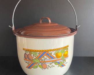 Vintage enamel pot
