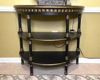 Half moon accent table 