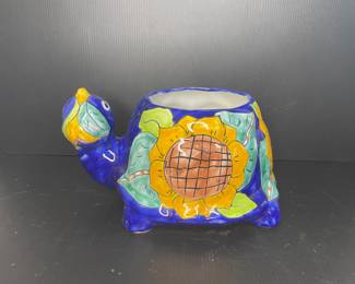 Sunflower turtle planter 