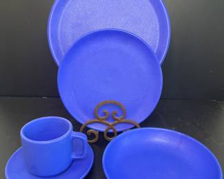 Custom made blue dinnerware Mexico 