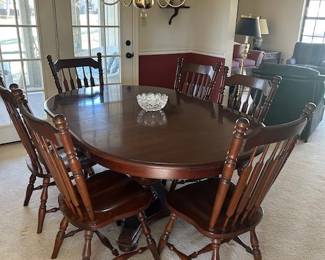 dining room table and 6 chairs