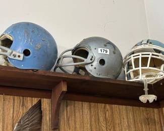 3 VINTAGE HELMETS