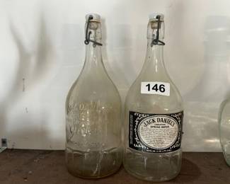 TWO JACK DANIELS SPRING WATER BOTTLES