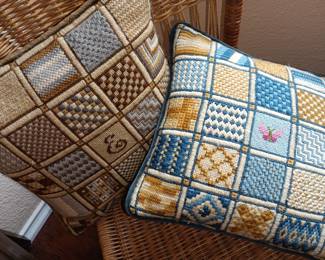 original needlepoint pillows