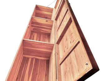 Huge vintage cedar chest is approximately 9’ long! Amazing storage with divided sections inside. Exterior (esp top) has some wear and paint splashes. Interior is immaculate. Available for pre-sale starting Wed/Feb 19. Call or text 931-996-2642  for pricing and details on or after the 19th.