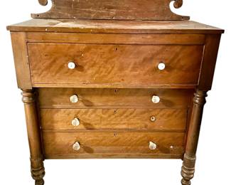 American Empire chest of drawers. Needs attention. Available for pre-sale starting Wed/Feb 19. Call or text 931-996-2642 for pricing and details on or after the 19th.