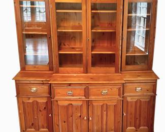 Pine hutch -- beautiful piece. Available for pre-sale starting Wed/Feb 19. Call or text 931-996-2642 for pricing and details on or after the 19th.