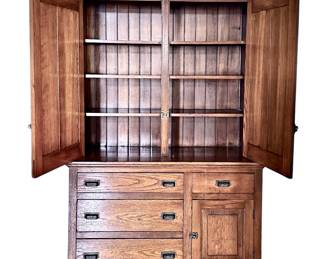 Flawless Mission or Art and Crafts oak armoire. Available for pre-sale starting Wed/Feb 19. Call or text 931-996-2642  for pricing and details on or after the 19th.