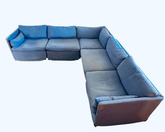 Sectional is only 2 years old. All cushion covers zip to remove. The manufacturer created a variety of other cover colors if desired. High-quality piece to add comfort to your casual seating area. Available for pre-sale starting Wed/Feb 19. Call or text 931-996-2642  for pricing and details on or after the 19th.