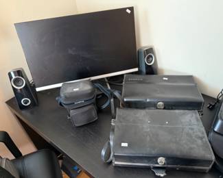 Computer Monitor, Speakers