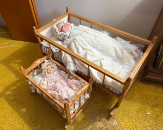 Vintage Doll Cribs