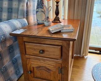Floral Stained Glass Lamp, Side Table