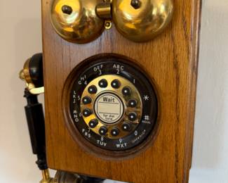 Vintage Wall-Mounted Telephone