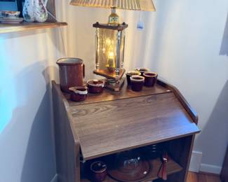 Etched Glass Lamp