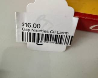Gay Nineties Oil Lamp