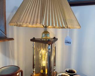 Etched Glass Lamp