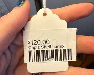 Capiz Shell Lamp