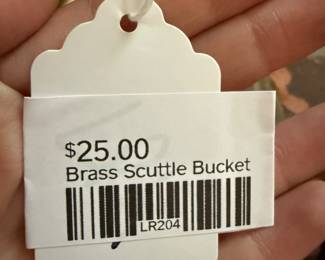 Brass Scuttle Bucket
