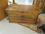 primitive pine tool box