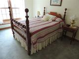 CHERRY 4 POSTER BED, FULL, COMPLETE