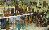 LARGE COLLECTION OF HAND MADE WOODEN ITEMS