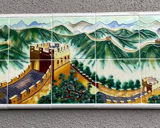 Wall art 10 tile mural of the Great Wall of China