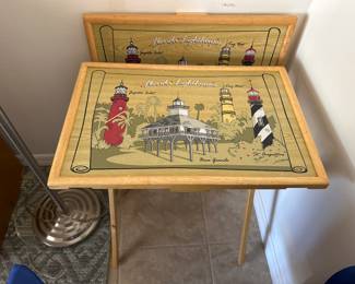 2 TV Trays of Lighthouses