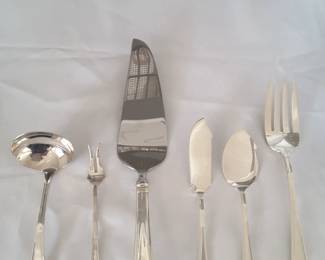 Gorham "Fairfax" sterling flatware...w monogram T
