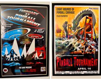 Full-size poster pinball art