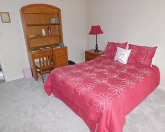 Full Size Bed With Broyhill Campaign Desk With Bookcase And Broyhill Campaign Night Stand