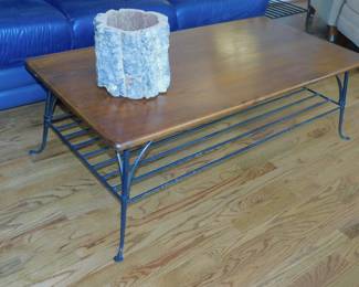 Iron & Wood Coffee Table