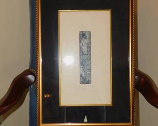 Lithograph "St George The Dragon Slayer" Signed Chrest North Carolina Artist.