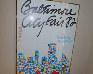 Framed Baltimore Poster