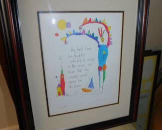 Framed Lithograph