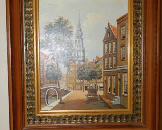 Signed Dutch Oil Painting